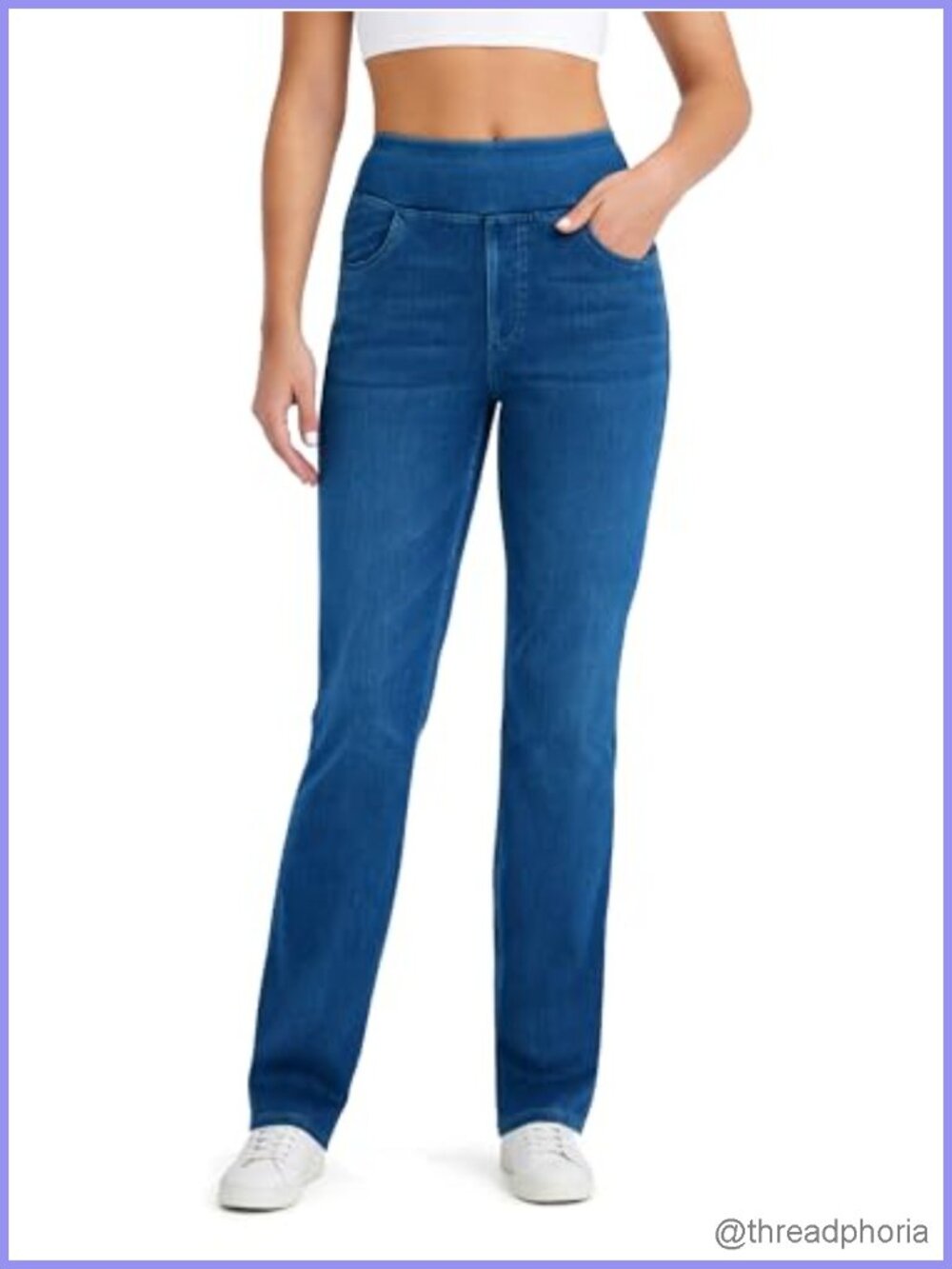 High Stretch Yoga Jeans Women Skinny Bootcut Athletic Denim Pants